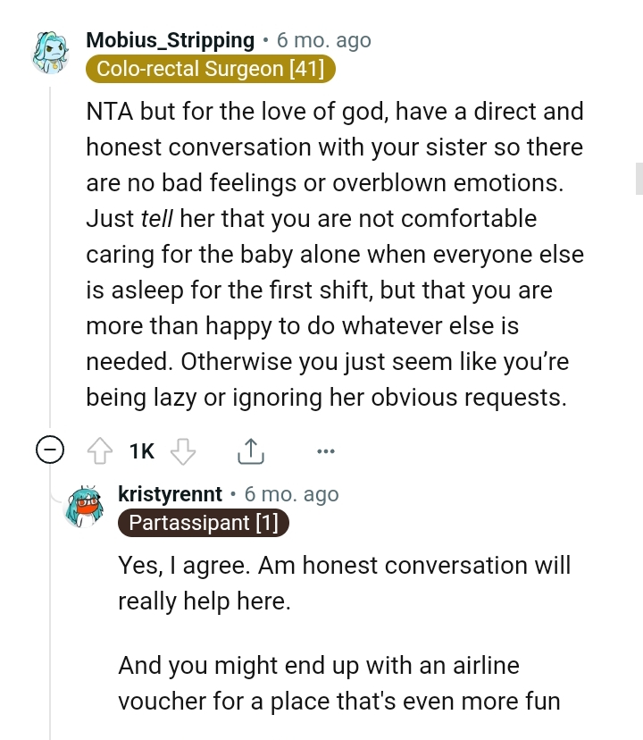 OP's Not Comfortable Caring for the Baby Alone