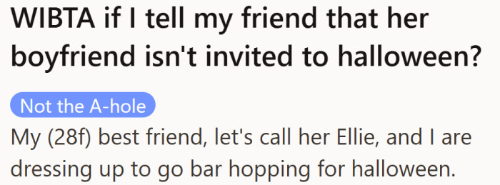 She just wanted a fun night out with her friends—but one boyfriend’s constant presence made it complicated.