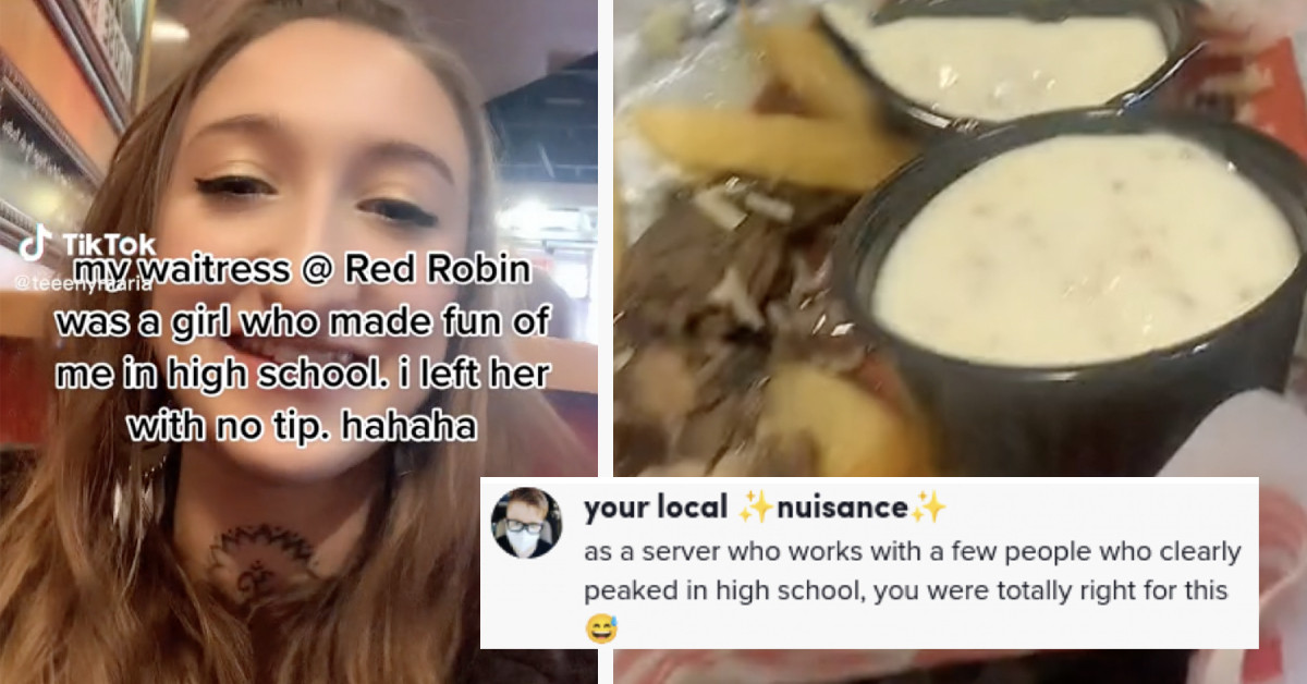 Woman Has High School Bully As Her Waitress And She Gets Revenge By Not Tipping