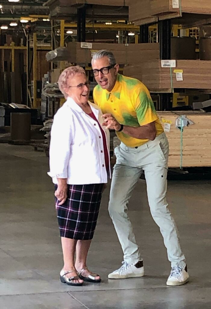"Grams Met Jeff Goldblum And Had No Idea Who He Was"