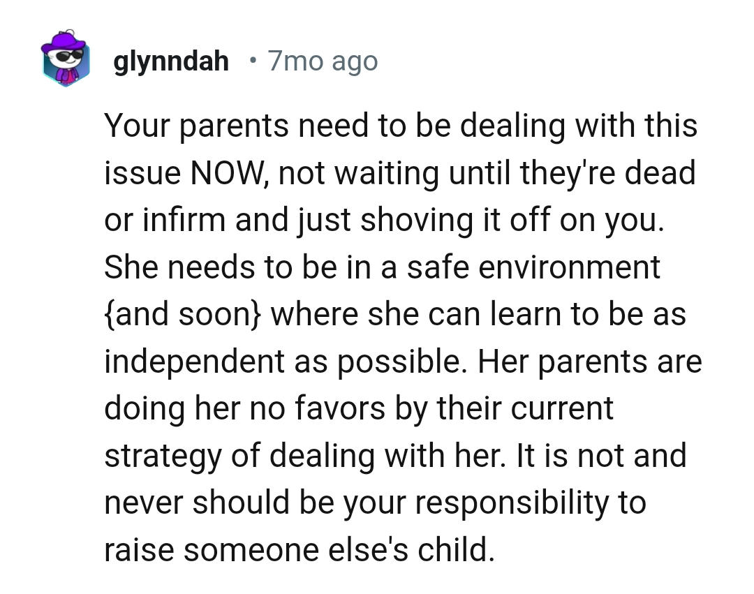 They are doing her no favors