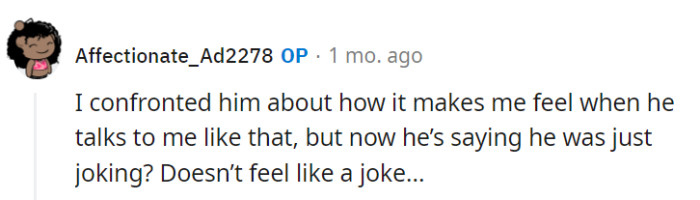 After OP addressed his tone, he's pulling the 