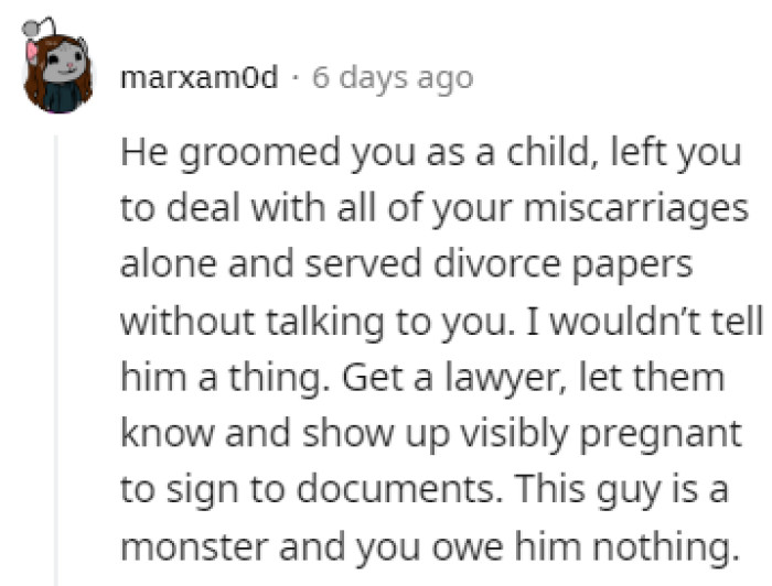 Don't tell him anything.