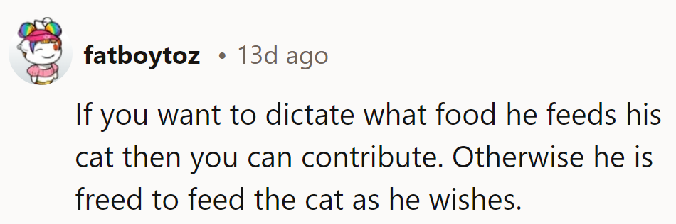 Dictating diets? Cat's out of the bag, but who's footing the bill?