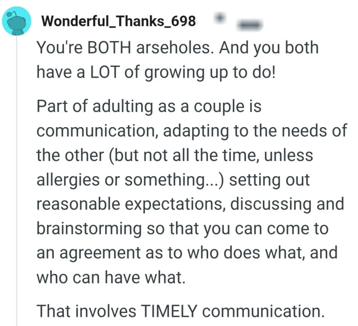 They should come to an agreement as to who does what