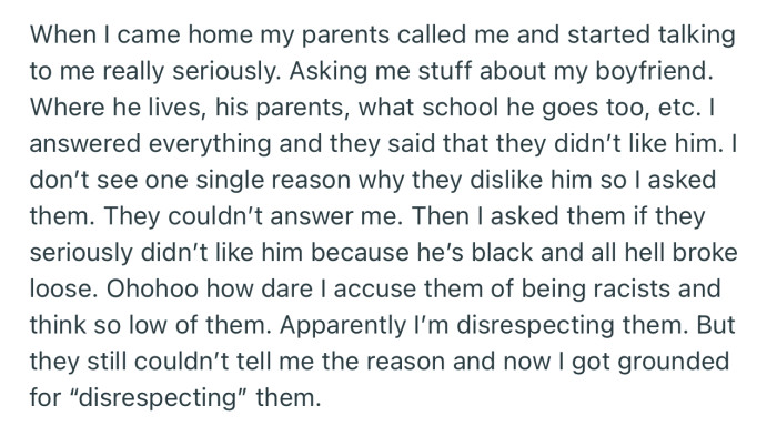 OP’s Parents Made It Clear That They Didn’t Like His Boyfriend, but Didn’t Give Any Concrete Reason Why