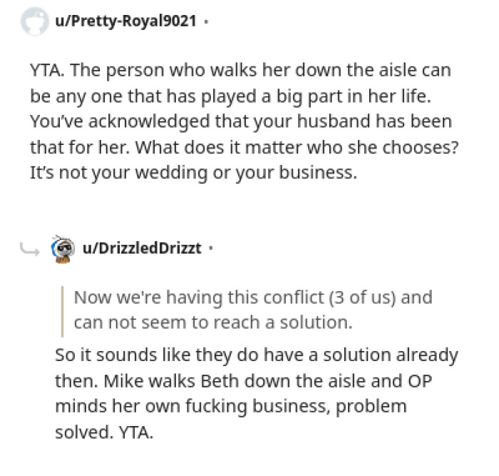 What Does It Matter Who She Chooses?