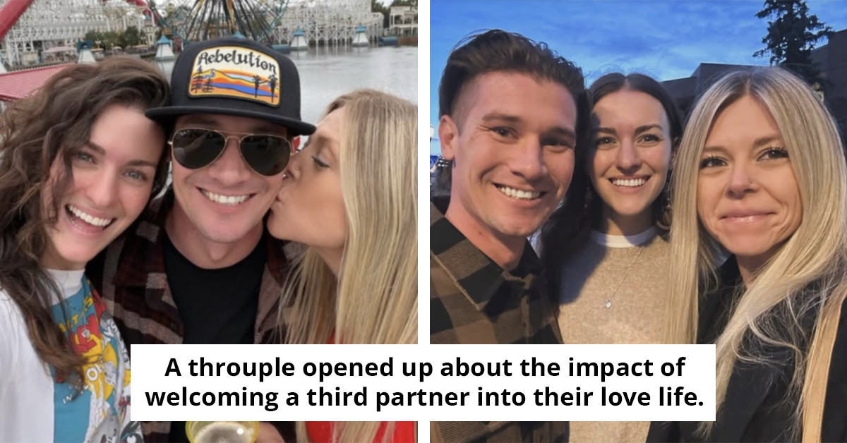 Couple who started dating another woman together reveal what it did to their relationship