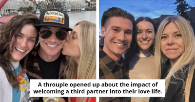 Couple who started dating another woman together reveal what it did to their relationship