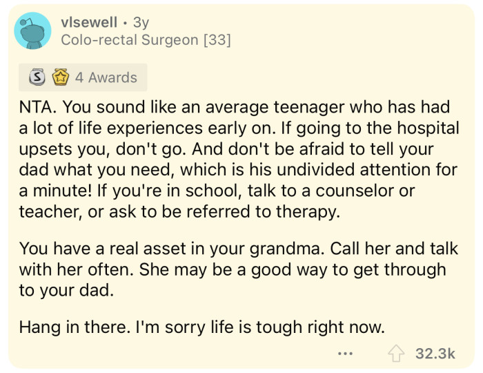 Here's how the Reddit community reacted to u/mystepsisterisspecia's post: