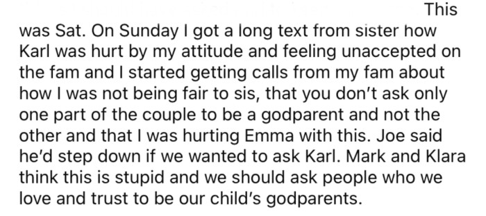 Now the OP's sister and her husband are upset with the OP.