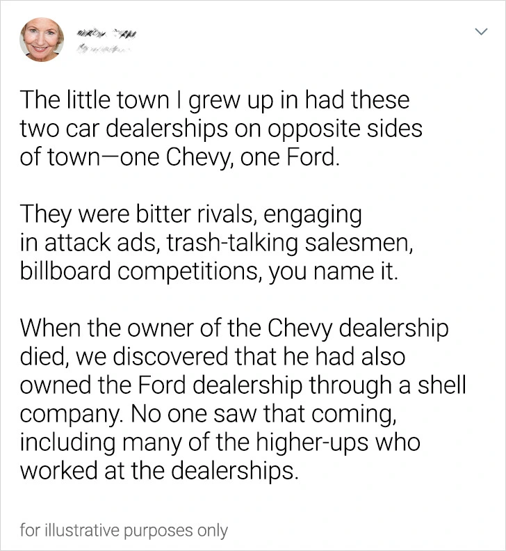 The owner must have been having fun sitting back and eating some popcorn.