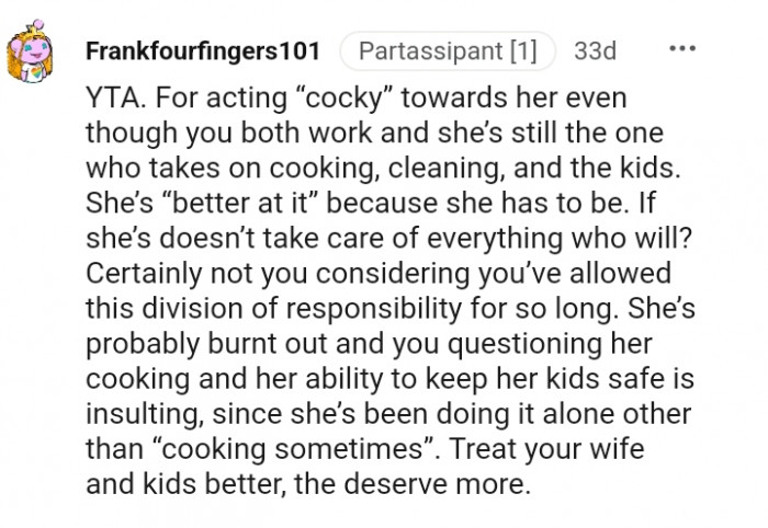 You've allowed this division of responsibility for so long