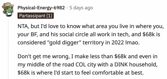 It's honestly not a bad income for single people with no families to support.