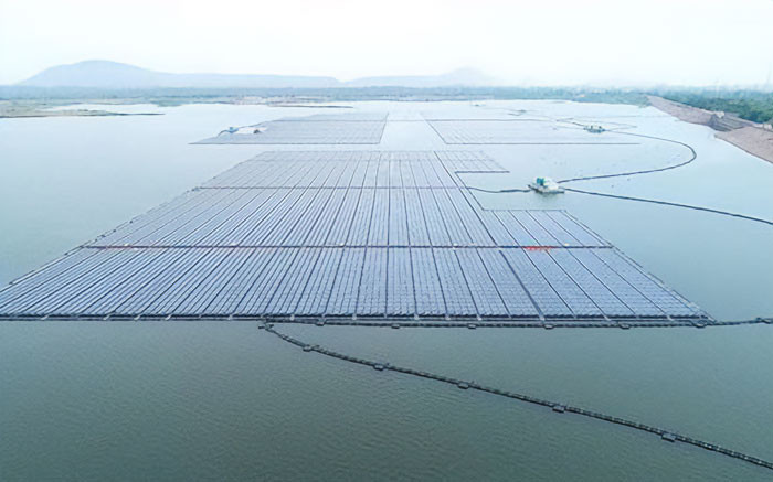 6. Floating Solar Power Plant In Ramagundam, India