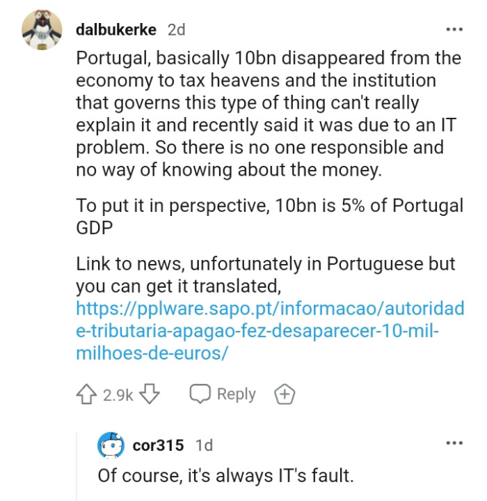 7. There is no one responsible and no way of knowing about it