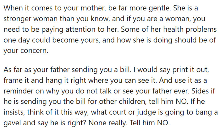 OP should be gentle to her mom