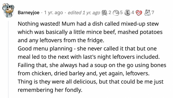 11. There is no such thing as wasted food. All leftovers can be repurposed into another delicious dish.