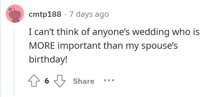 OP needs a couples seminar, maybe?