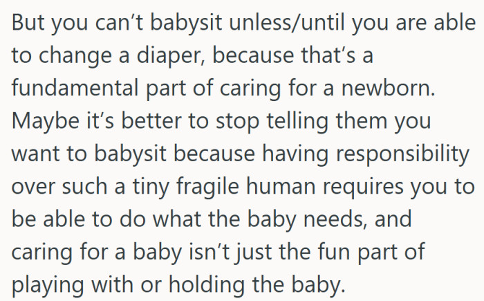 Basically, no diaper skills, no babysitting license — that’s the fine print of baby care.