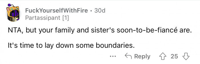 Setting boundaries is important, even with family.