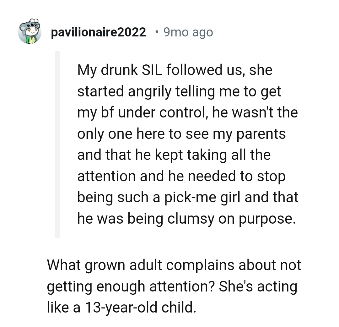 She's acting like a teenager