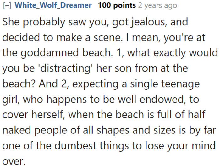 Karen got all jelly so she tried to make a scene.