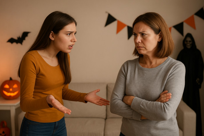 The Redditor tried to reason with her mom, reminding her that they hadn’t even bought the costumes yet.