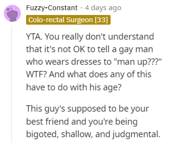 Not the right way to treat your best friend