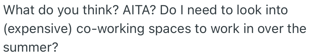 OP wants to know if she can explore other outside working options when her husband is on school holidays.