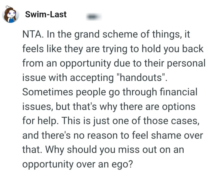 There is no reason to feel shame over that