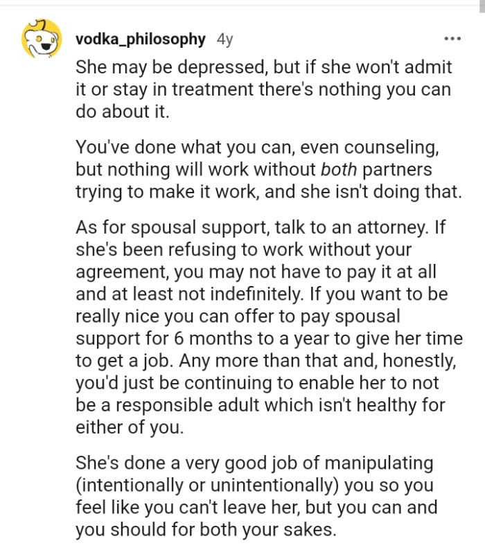 Nothing will work without both trying to make it work