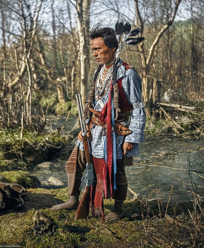 4. Nicoli (Pix-On-Che-La-Hoit) Of The Native American Salish Peoples Photographed By Edward H. Boos On The Flathead Indian Reservation, Western Montana In C.1905