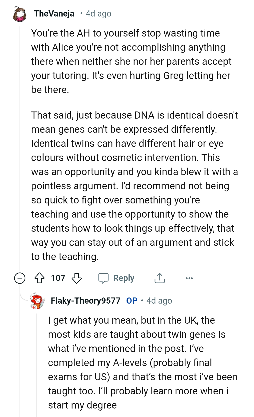 Staying out of argument and sticking to teaching