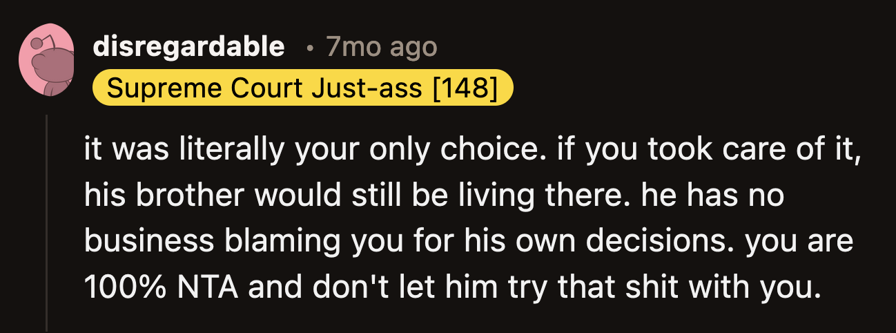 If the decision were up to OP, her brother-in-law never would have darkened their doorstep.