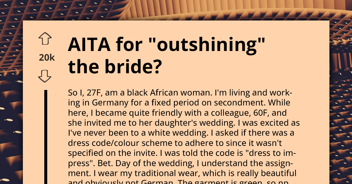 African Woman Accused Of Outshining The Bride After Showing Up In Her Traditional Wear