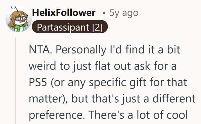 Turns out the real debate was not just effort, but how explicit a birthday wish should be.