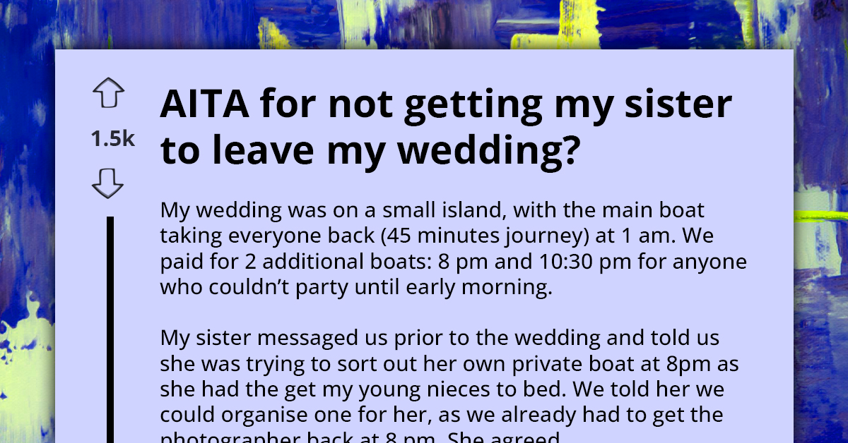 Island Wedding Guest Ignores Boat's Schedule Because She Was Busy Dancing, Makes Bride Cry When She and Her Kids Got Left Behind