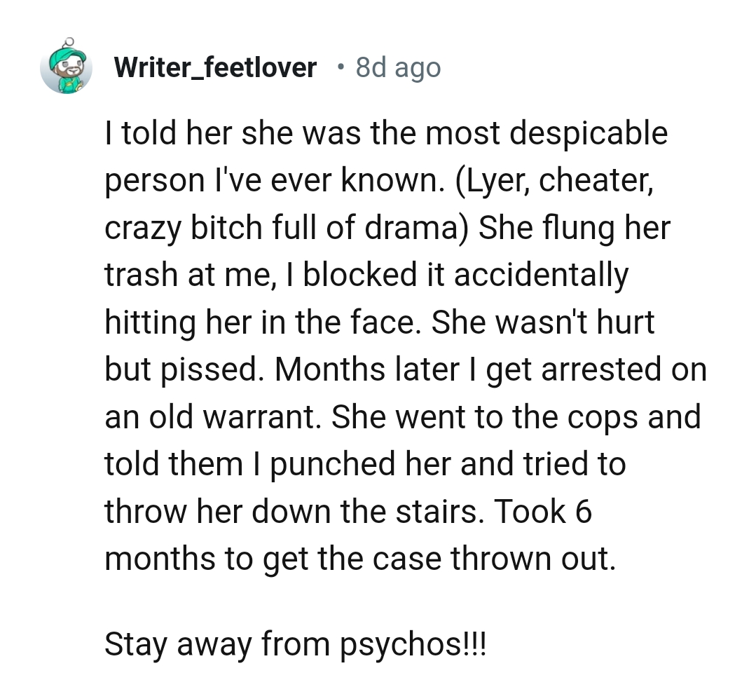 20. Stay away from psychos