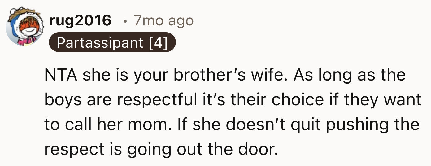 The boys have a choice