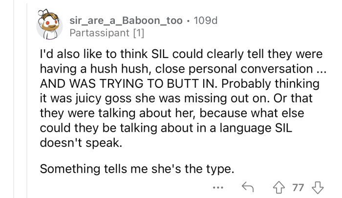 It's obvious from body language when someone brings up a sensitive topic.