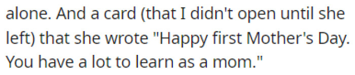 OP couldn't help but laugh at the content of the card