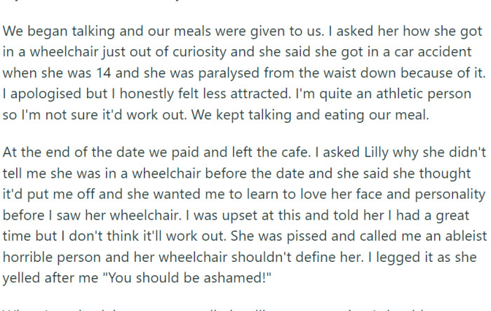 Feeling sympathetic toward OP's dating woes, his ex suggested setting him up with one of her friends. After seeing a few pictures and exchanging texts, OP agreed to meet this new woman, Lilly, at a local café.
