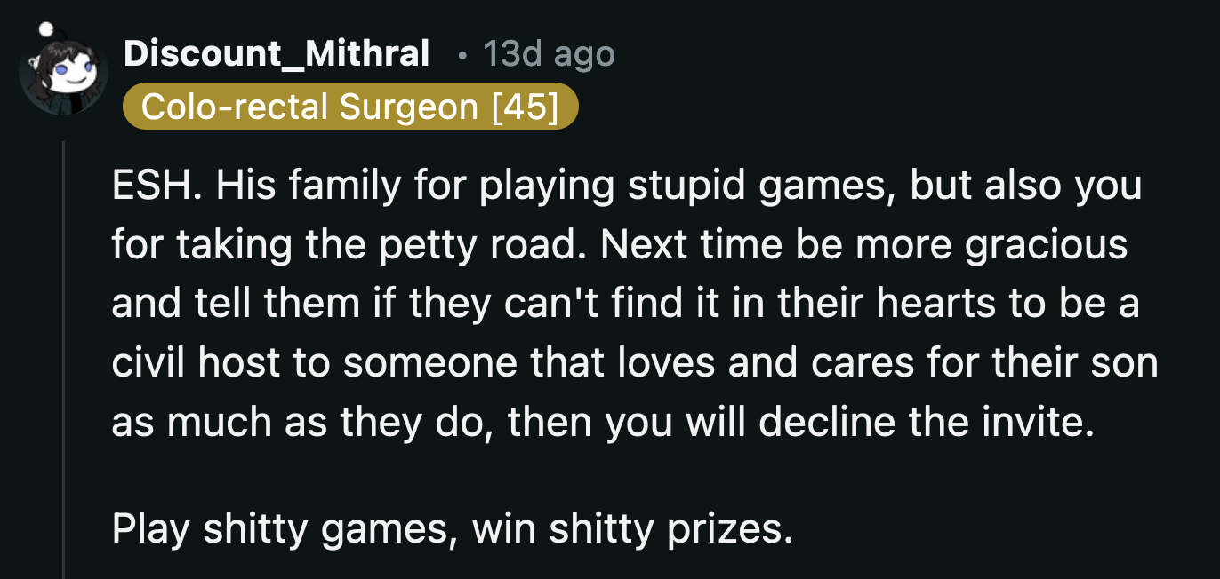 OP also needs to learn how to walk away from a no-win situation.