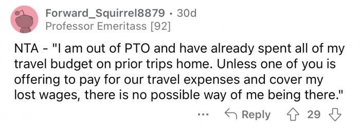 That should be the only option.