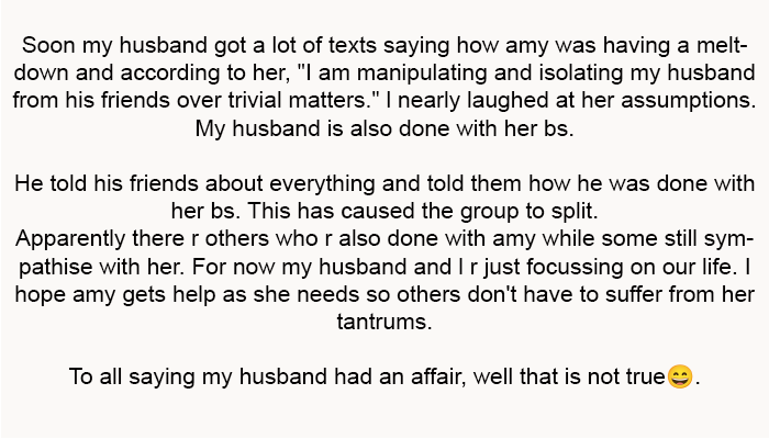 To all saying my husband had an affair