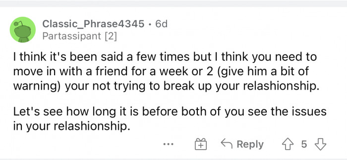 Some separation might be beneficial for the two.