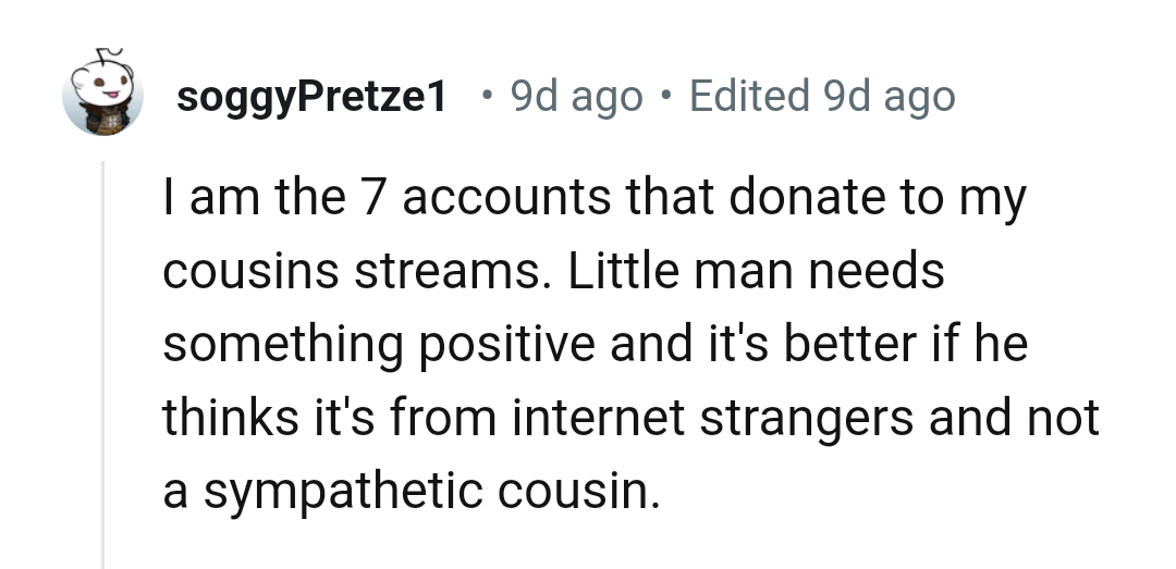 7. Little man needs something positive