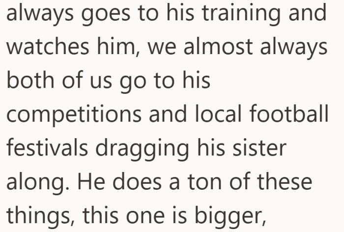 The family already shows up for him, repeatedly and consistently. That history is part of the calculation.