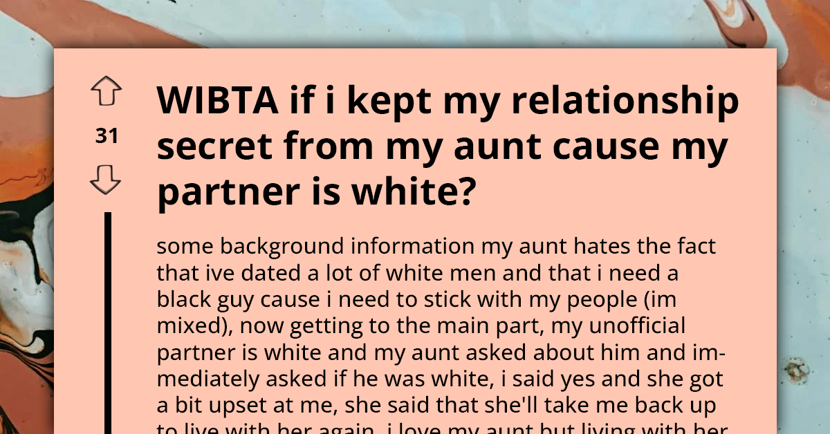 Lady Keeps Her Relationship Away From Her Aunt Because Her Partner Is White, Afraid She'll Be Mocked